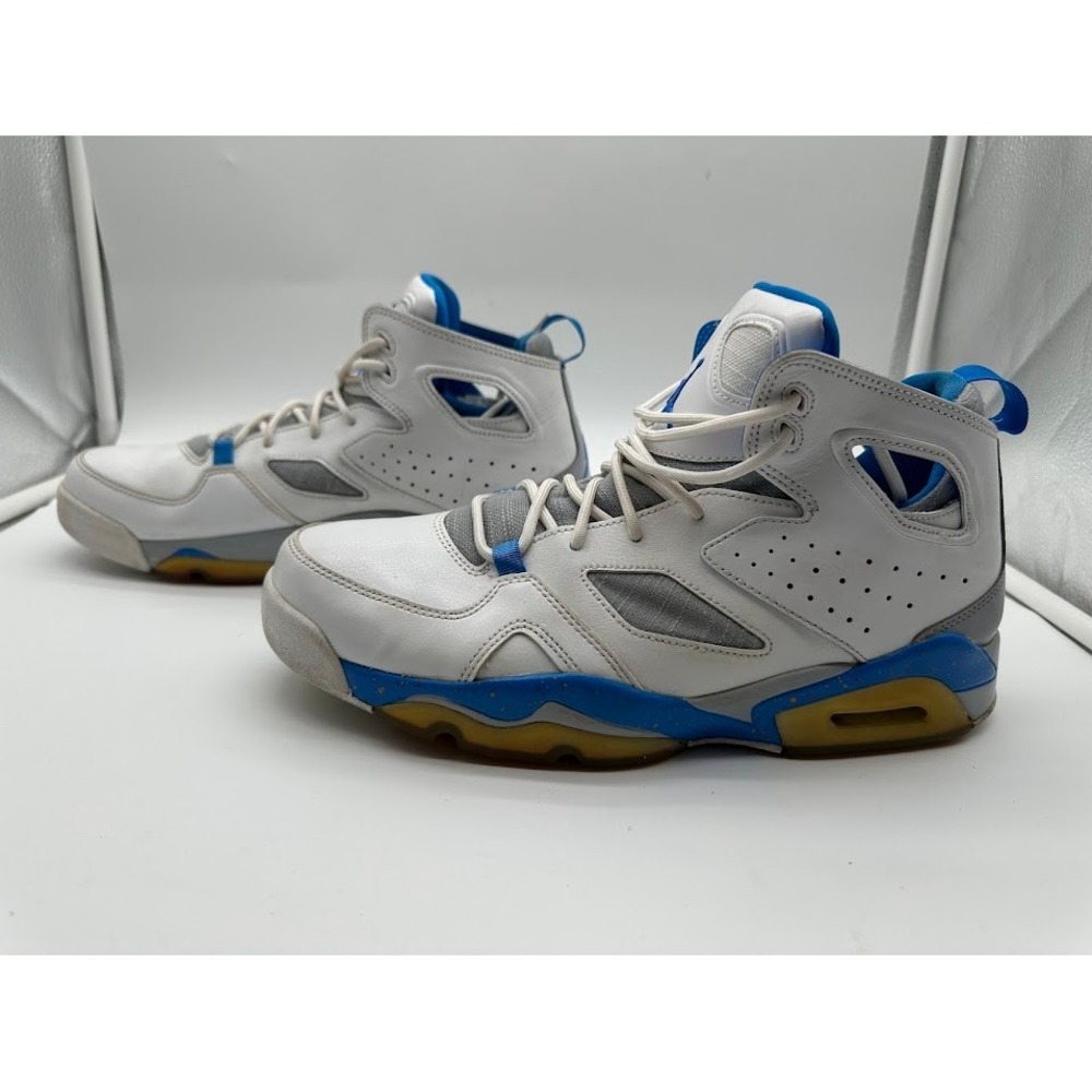 Jordan‎ Flight Club 91 White Photo Blue Wolf Grey 555475-104 Mens 9.5